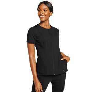 Small Jaanuu Black Moto Scrub Set